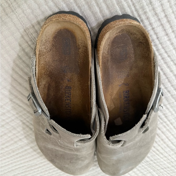 Birkenstock Bostons, Gray/Taupe - Picture 6 of 6